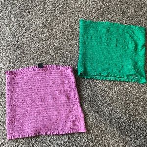 Small Purple/Green Windsor Tube Tops